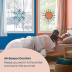 All-Season Down Alternative Quilted Comforter Corner Duvet Tabs