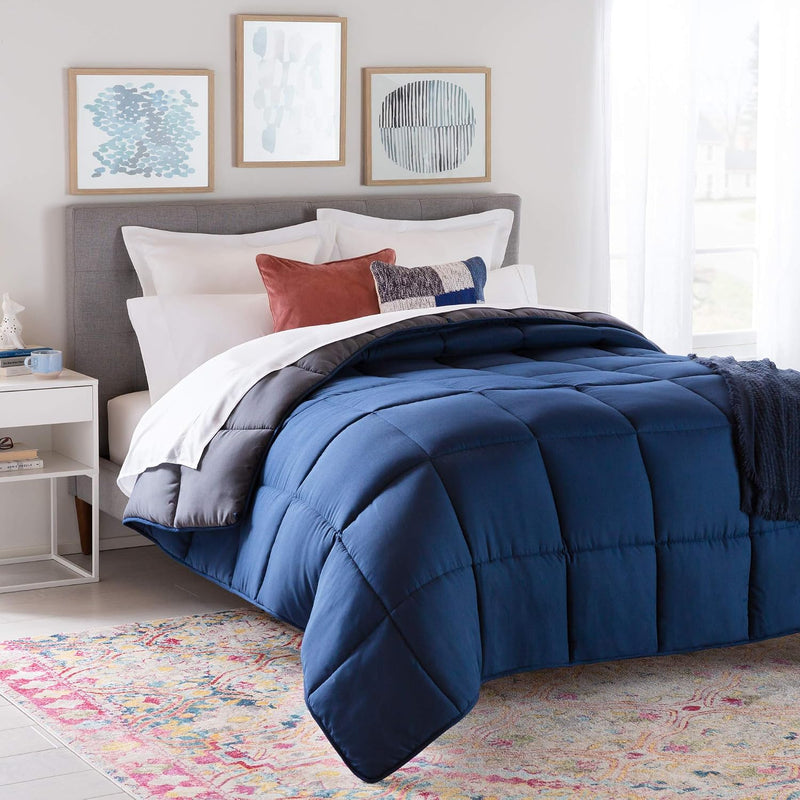 All-Season Down Alternative Quilted Comforter Corner Duvet Tabs