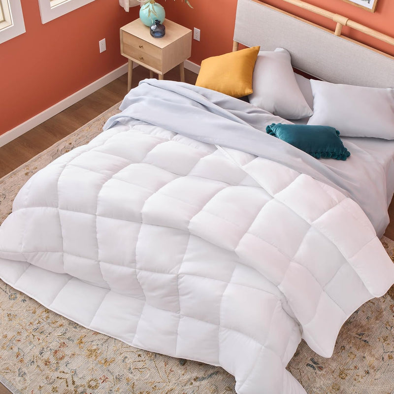 All-Season Down Alternative Quilted Comforter Corner Duvet Tabs