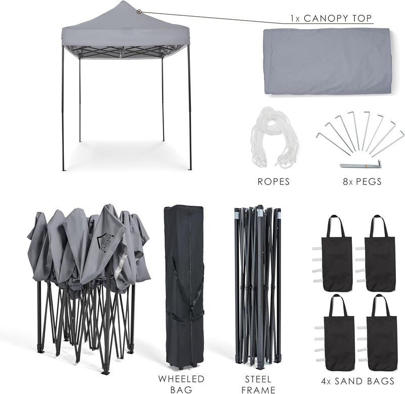 3x2m Heavy Duty Fully Waterproof Pop Up Gazebo