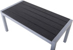 Aluminium Bench with Polywood Surface and Cushion 100