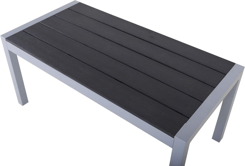 Aluminium Bench with Polywood Surface and Cushion 100