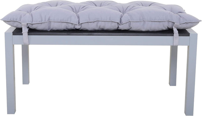 Aluminium Bench with Polywood Surface and Cushion 100