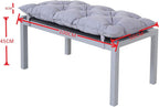 Aluminium Bench with Polywood Surface and Cushion 100