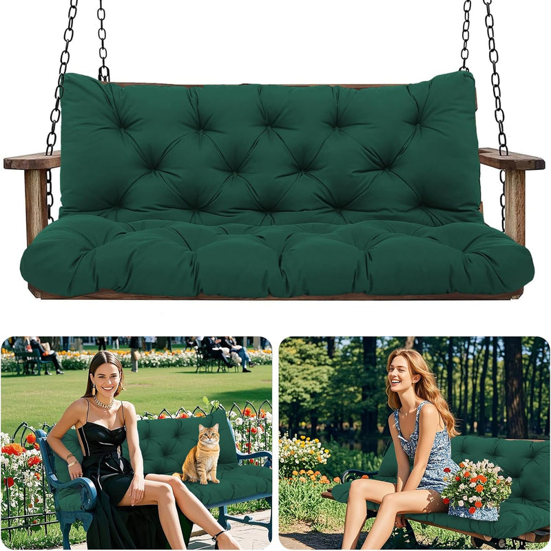 Garden Swing Cushions 3 Seater Waterproof Bench Cushion