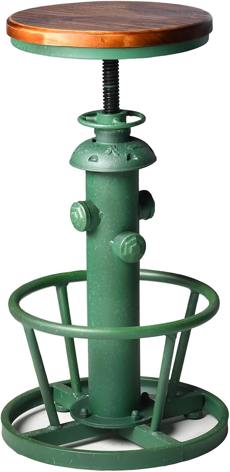 American Antique Industrial Round Bottom Adjustable Height Cafe
