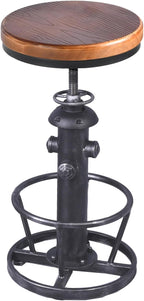 American Antique Industrial Round Bottom Adjustable Height Cafe