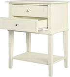 Ameriwood Franklin Accent Table with 2 Drawers MDF