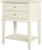 Ameriwood Franklin Accent Table with 2 Drawers MDF