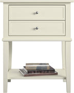 Ameriwood Franklin Accent Table with 2 Drawers MDF