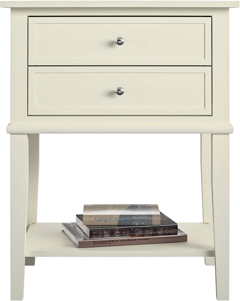 Ameriwood Franklin Accent Table with 2 Drawers MDF