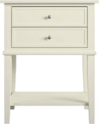 Ameriwood Franklin Accent Table with 2 Drawers MDF