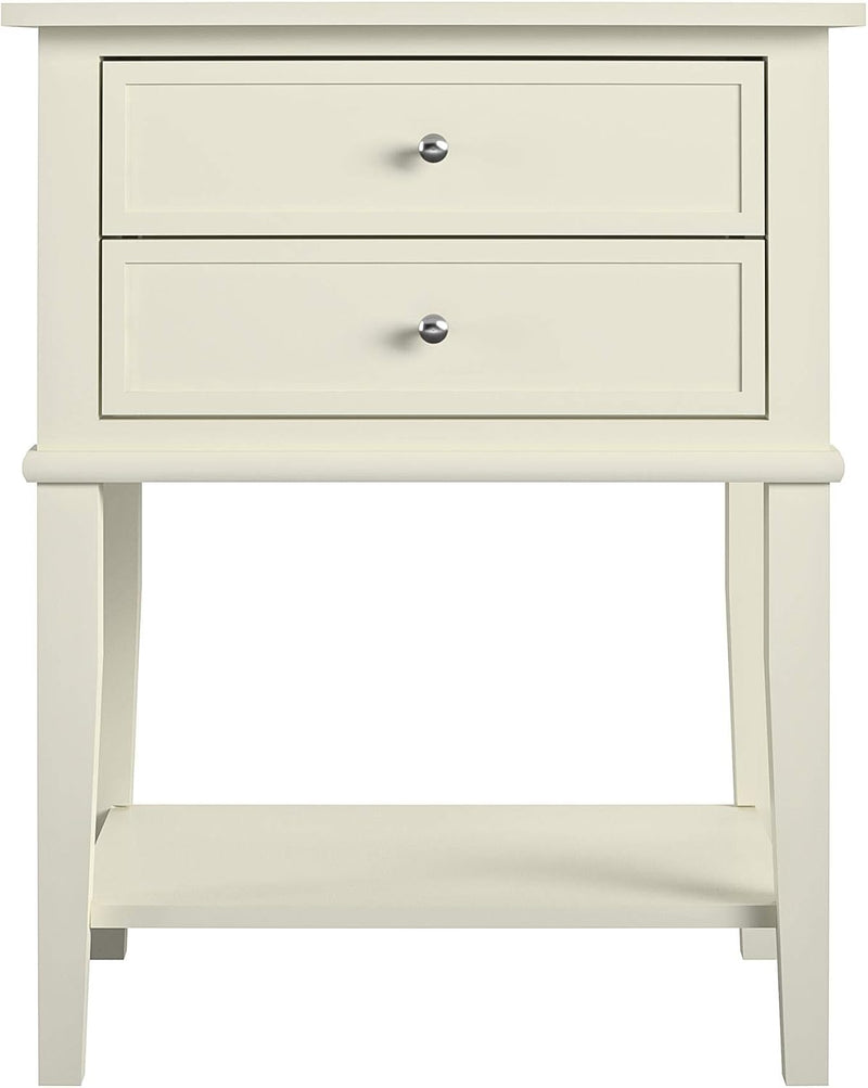 Ameriwood Franklin Accent Table with 2 Drawers MDF