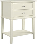Ameriwood Franklin Accent Table with 2 Drawers MDF