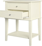 Ameriwood Franklin Accent Table with 2 Drawers MDF