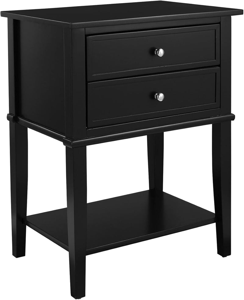 Ameriwood Franklin Accent Table with 2 Drawers MDF