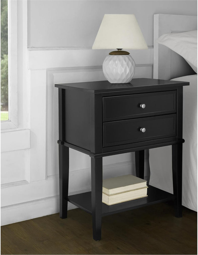 Ameriwood Franklin Accent Table with 2 Drawers MDF