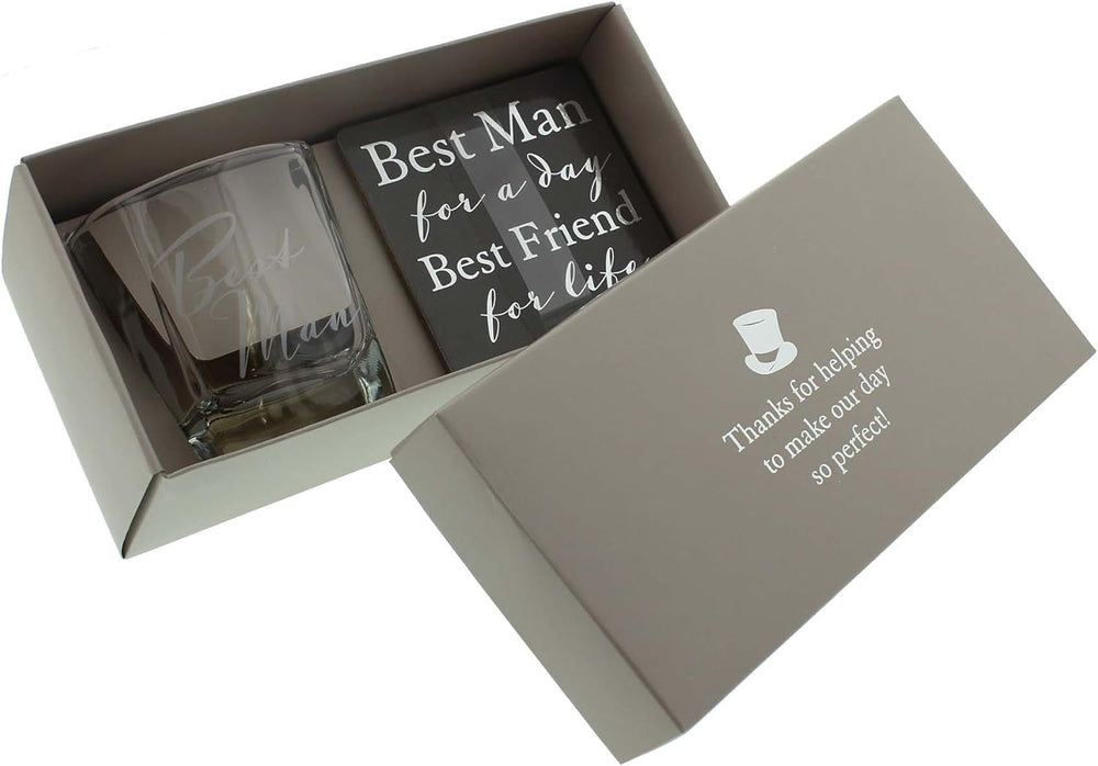Amore By Juliana Whisky Glass Coaster Best Man