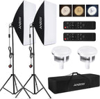 Andoer Softbox Lighting Kit 2800K-5700K 85W Bi-Colour