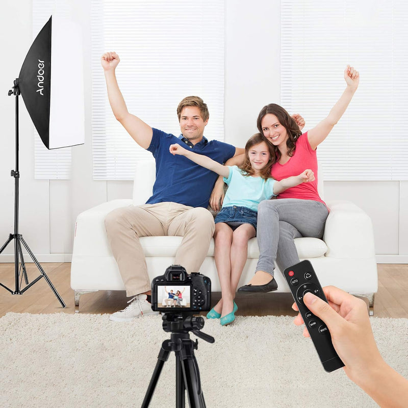 Softbox Lighting Kit 2800K-5700K 85W Bi-Colour Temperature LED