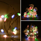 Ansio Fairy Lights Battery Operated 100 LED Copper