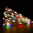 Ansio Fairy Lights Battery Operated 100 LED Copper
