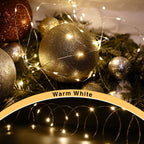 Ansio Fairy Lights Battery Operated 100 LED Copper