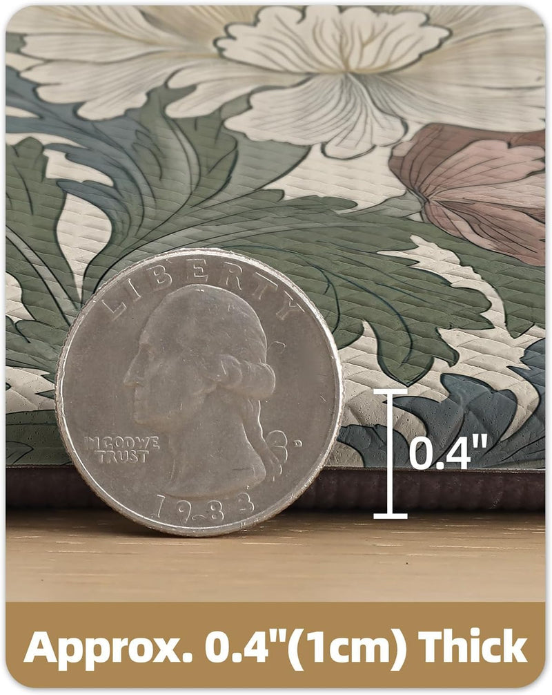 Kitchen Floor Mat Faded Vintage Anti Fatigue