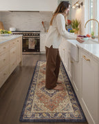 Kitchen Floor Mat Faded Vintage Anti Fatigue