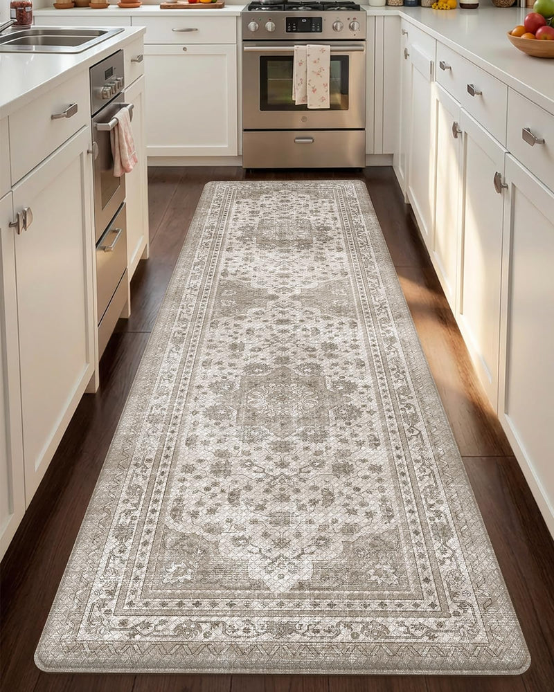 Kitchen Floor Mat Faded Vintage Anti Fatigue