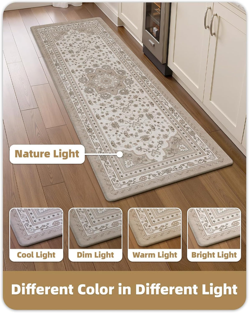 Kitchen Floor Mat Faded Vintage Anti Fatigue