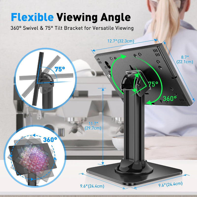 Anti-Theft Ipad Kiosk Stand Pos Ipads Security Mount