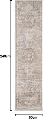 Antique Warm Neutral Greige Living Room Area Rug