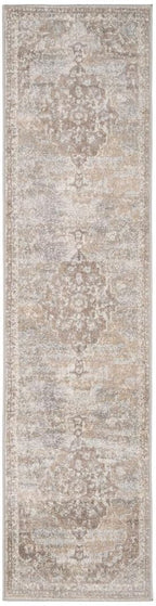 Antique Warm Neutral Greige Living Room Area Rug