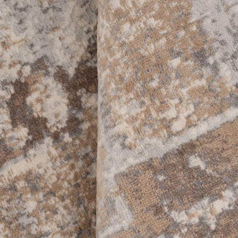 Antique Warm Neutral Greige Living Room Area Rug