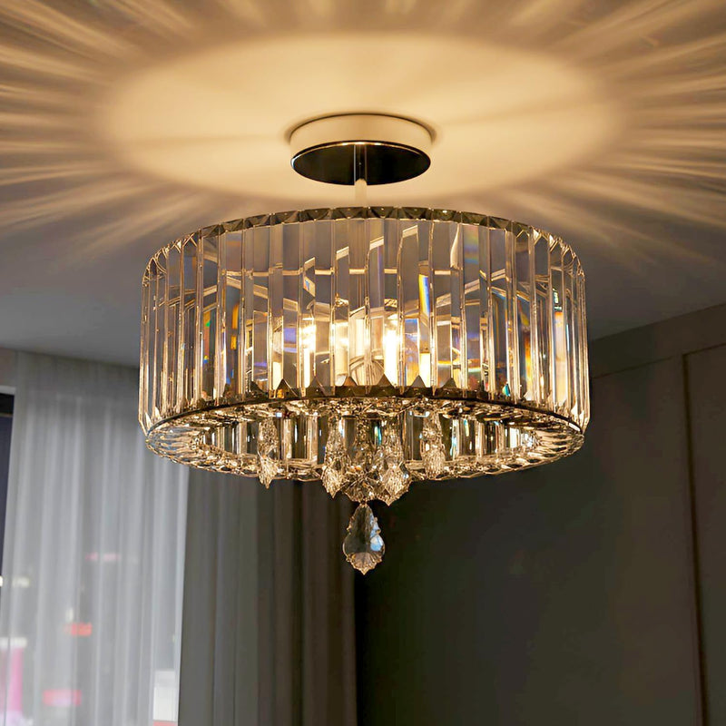 Crystal Ceiling Lights 3-Light Modern LED Chandeliers Fitting