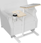 Aothia Overbed Table with Wheels Height Adjustable Bedside