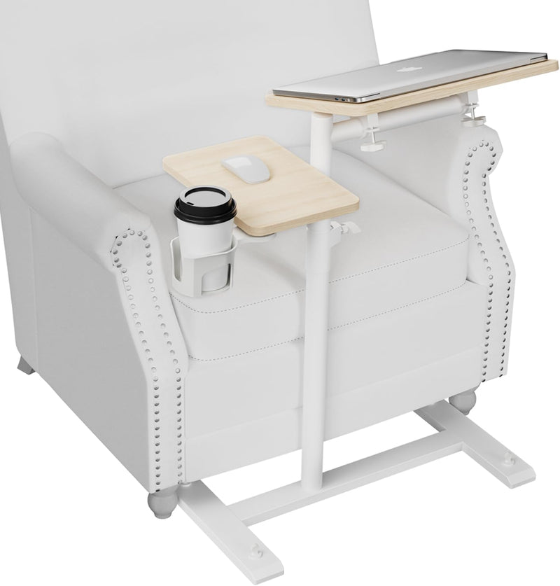 Overbed Table with Wheels Height Adjustable Bedside 2