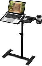 Aothia Overbed Table with Wheels Height Adjustable Bedside
