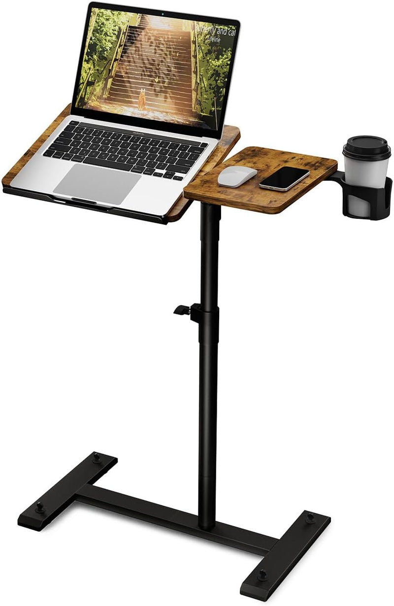 Overbed Table with Wheels Height Adjustable Bedside 2