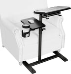 Aothia Overbed Table with Wheels Height Adjustable Bedside