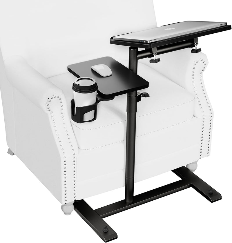 Overbed Table with Wheels Height Adjustable Bedside 2