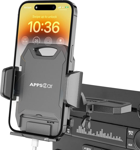 Apps2car Car Phone Holder Cd Slot Rotation Mount