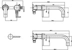 Apres Wall Mounted Basin Mixer Or Bath Filler