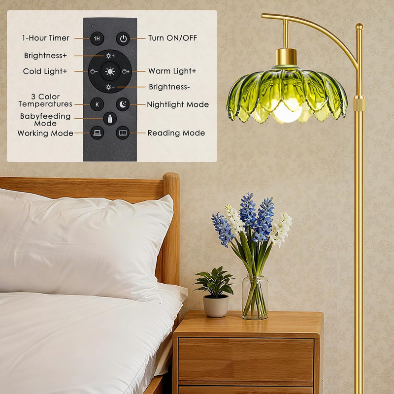 Arc Floor Lamp for Bedroom Living Room Office