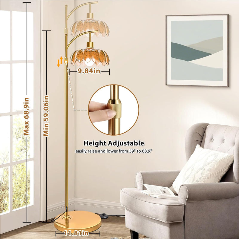 Arc Floor Lamp for Bedroom Living Room Office