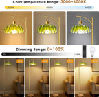 Arc Floor Lamp for Bedroom Living Room Office