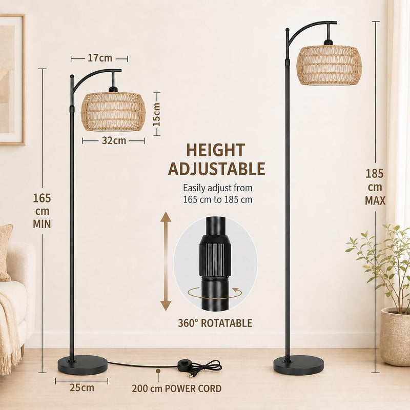 Arc Floor Lamp for Living Room Dimmable Lamps