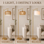 Arc Floor Lamp for Living Room Dimmable Lamps