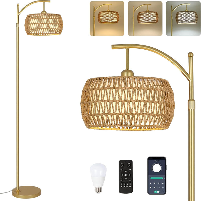 Arc Floor Lamp for Living Room Dimmable Lamps